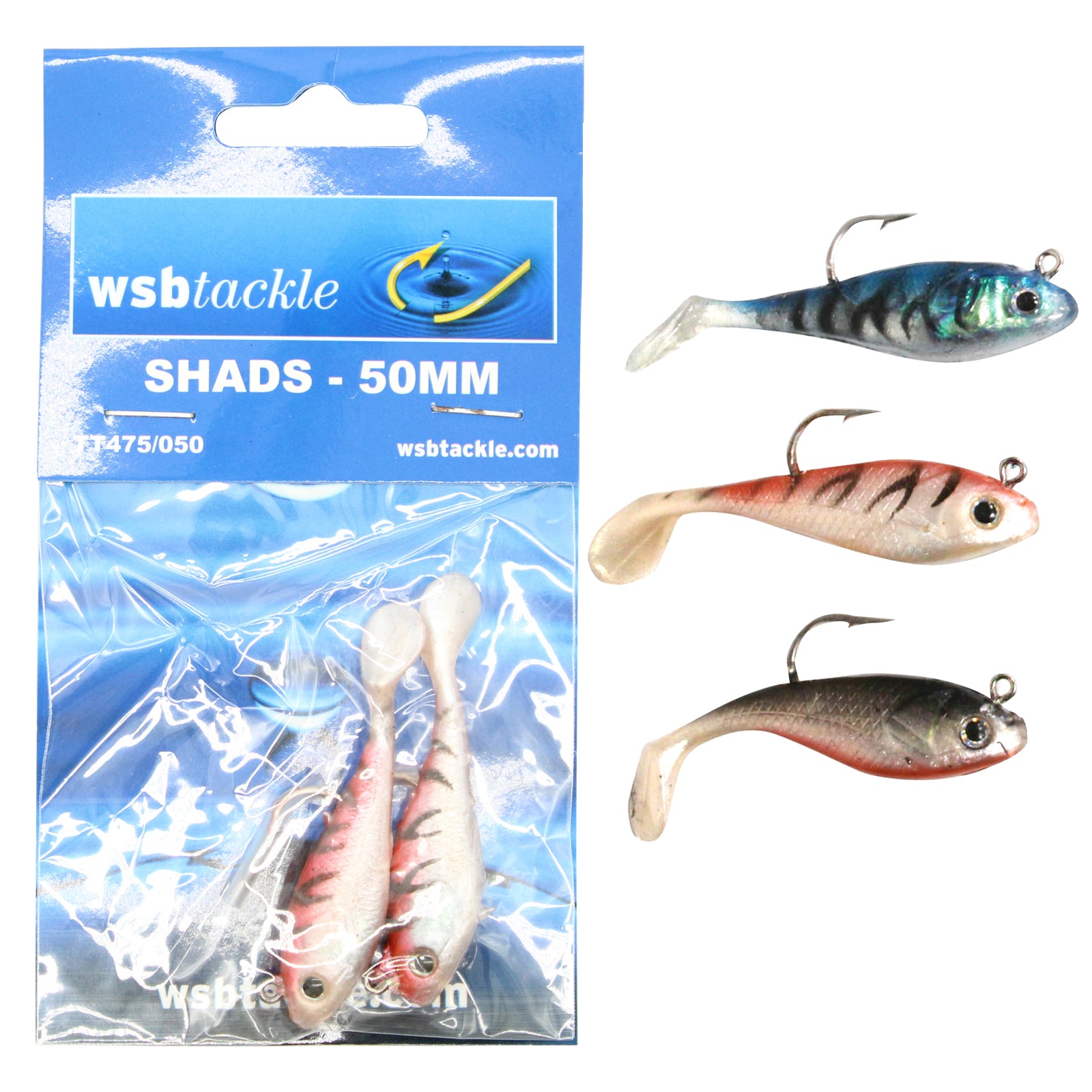 5cm Shad Fishing Lure with Barbed Hook