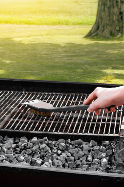 Grid Cleaning Brush with Stainless Steel Bristles